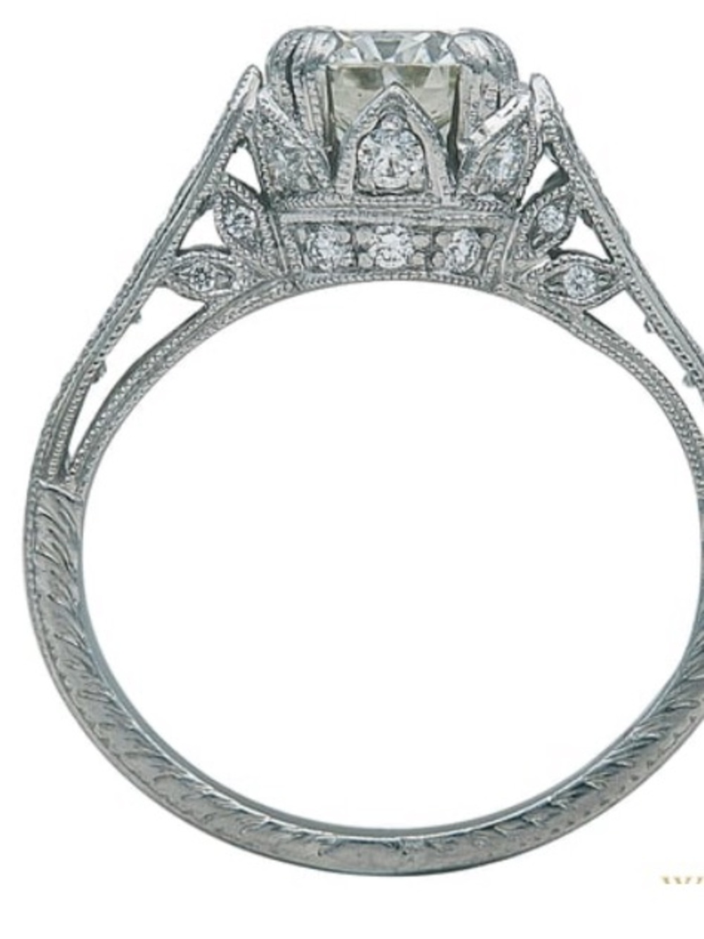 Platinum and Diamond Engagement  and wedding rings.